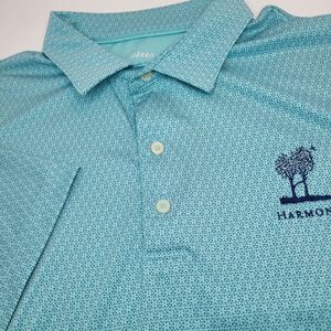 Johnnie O Polo Shirt, Teal/Blue Size XXL,‎ Harmony Logo on front